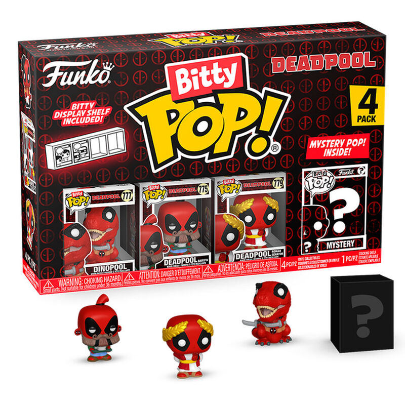 Funko Pop! Bitty POP Marvel Deadpool Dinopool - Figura da Collezione Vinyl 4 pezzi Nerdscape