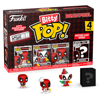 Funko Pop! Bitty POP Marvel Deadpool - Figura da Collezione Vinyl 4 pezzi Nerdscape