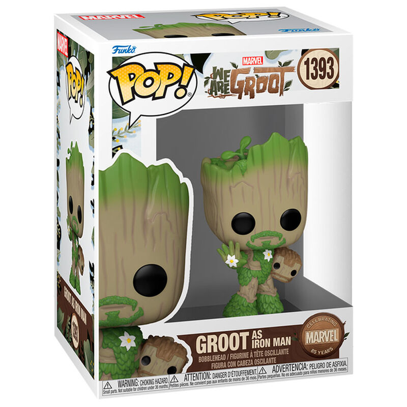 Funko Pop! Marvel We Are Groot - Groot as Iron Man - Figura da Collezione Vinyl Nerdscape