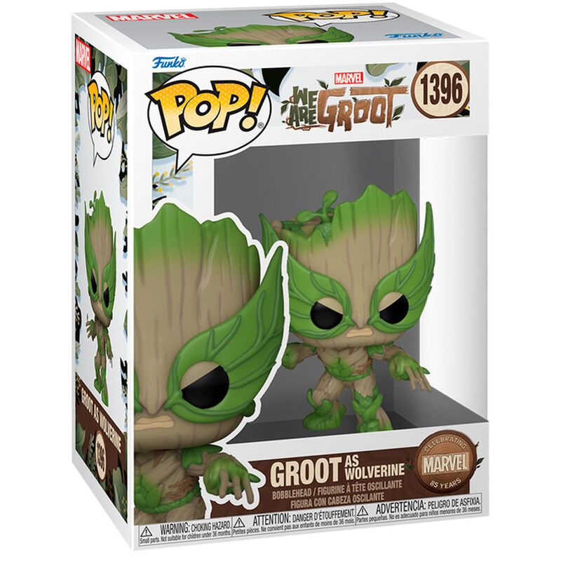 Funko Pop! Marvel We Are Groot - Groot as Wolverine - Figura da Collezione Vinyl Nerdscape
