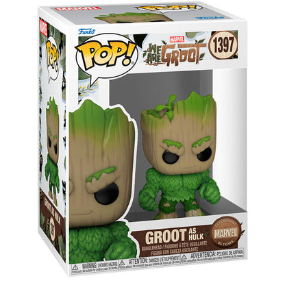 Funko Pop! Marvel We Are Groot - Groot as Hulk - Figura da Collezione Vinyl Nerdscape