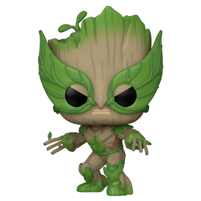 Funko Pop! Marvel We Are Groot - Groot as Wolverine - Figura da Collezione Vinyl Nerdscape