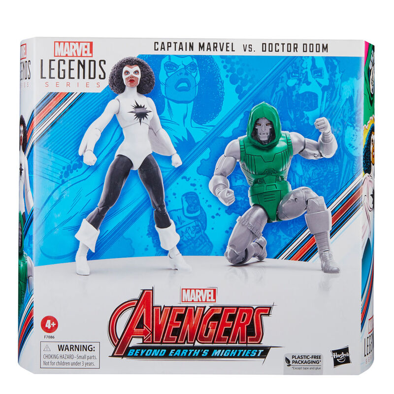 Funko Pop! Captain Marvel vs Doctor Doom Marvel Avengers Beyond Earths Mightiest - Figura da Collezione 15cm - Nerdscape Nerdscape