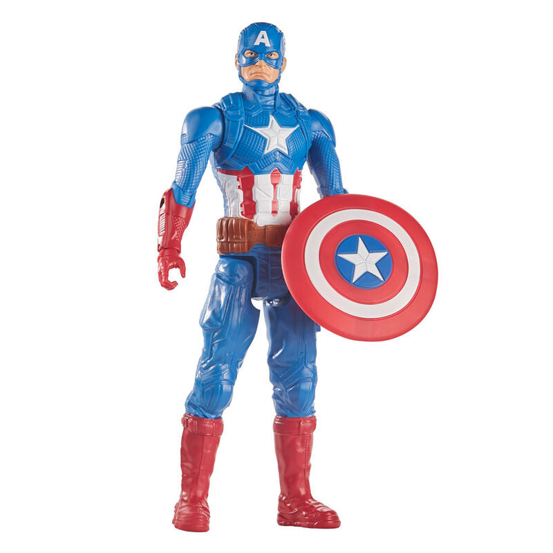 Marvel Avengers Captain America Titan Hero Deluxe Figura da Collezione 30cm - Nerdscape Nerdscape