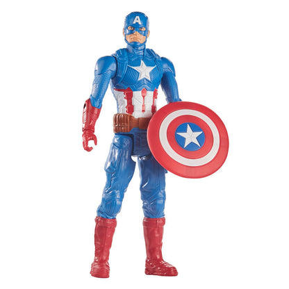 Marvel Avengers Captain America Titan Hero Deluxe Figura da Collezione 30cm - Nerdscape Nerdscape