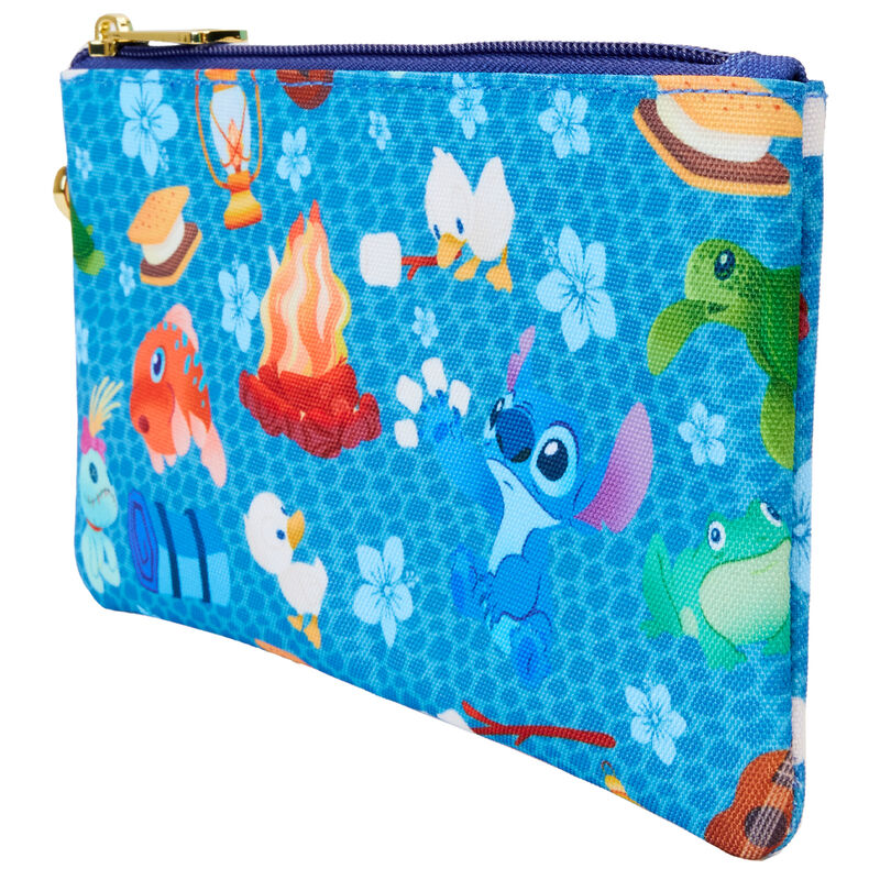 Loungefly Disney Stitch Camping Cuties zipper wrislet wallet Nerdscape