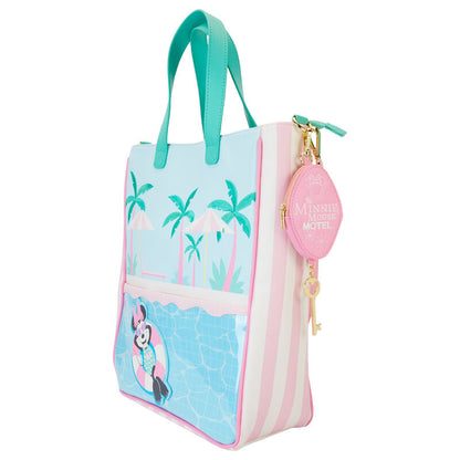 Loungefly Disney Minnie Vacation Style tote bag + coin purse Nerdscape