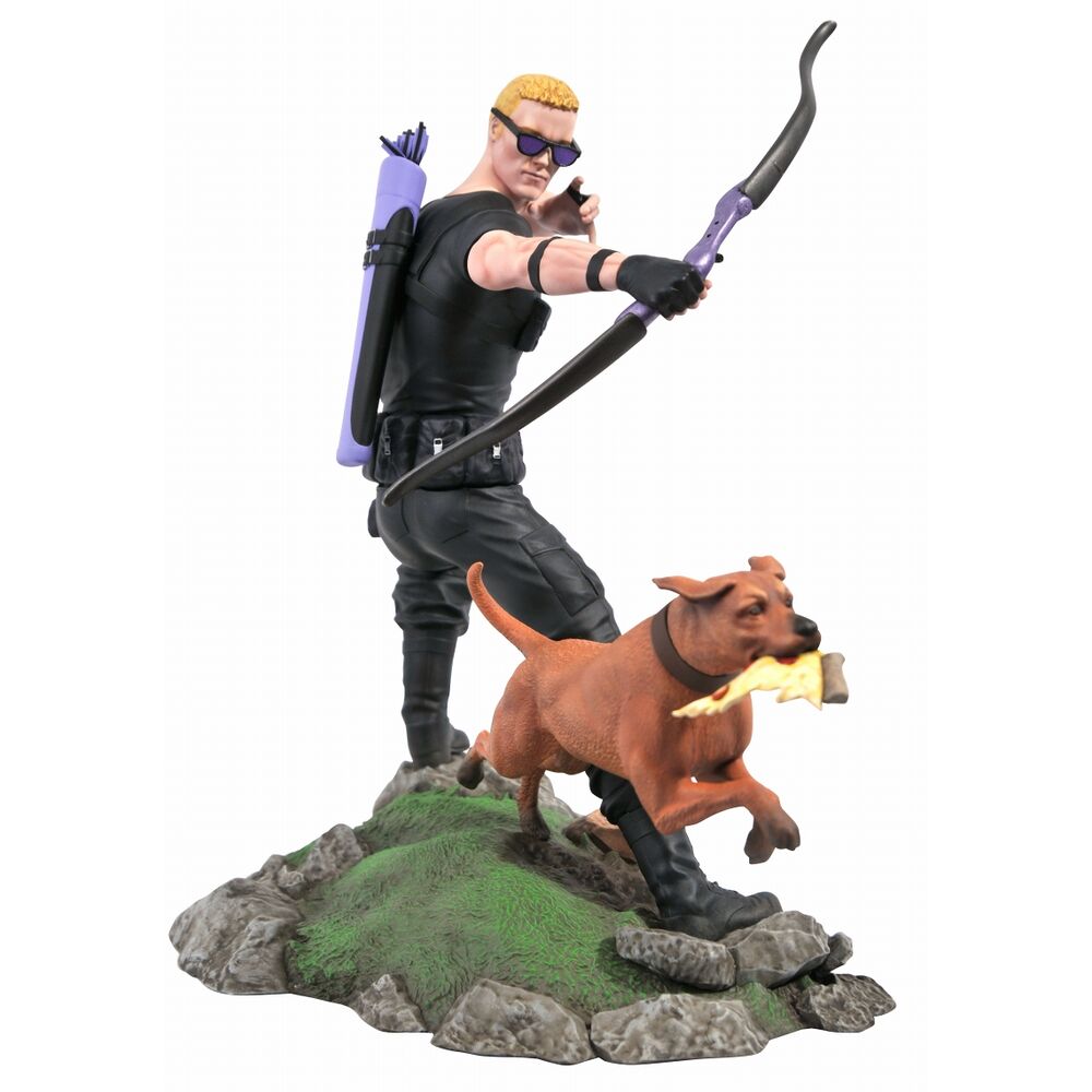 Marvel Gallery Comic Hawkeye + Dog Diorama statue 23cm Nerdscape