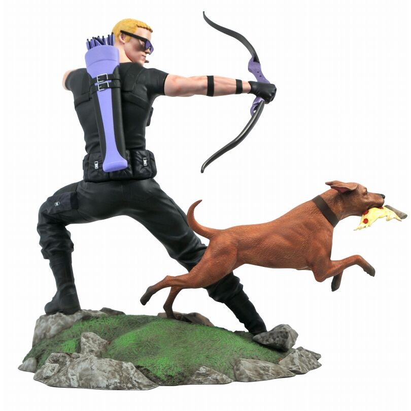 Marvel Gallery Comic Hawkeye + Dog Diorama statue 23cm Nerdscape