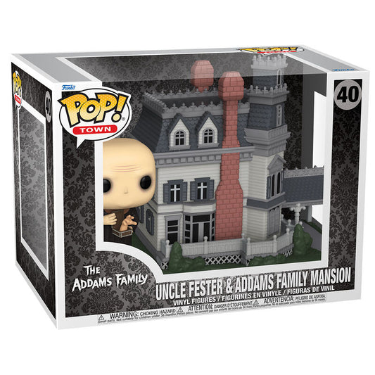 Figurine POP Town La Famille Addams Oncle Fester et le Manoir de la Famille Addams