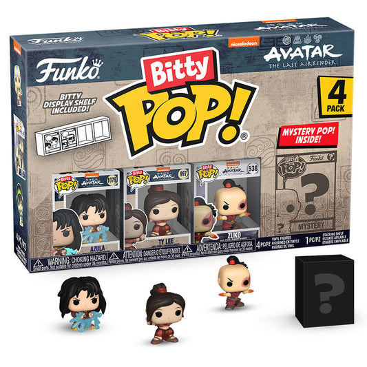 Funko Pop! Avatar The Last Airbender Azula - Figura da Collezione Vinyl 4 pezzi Blister Bitty POP