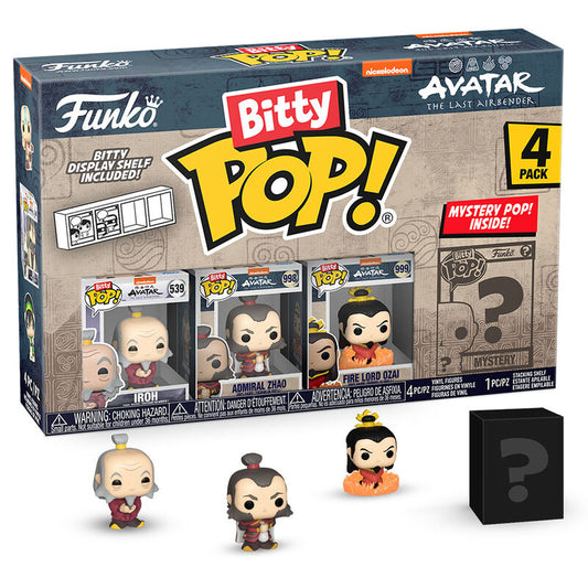Funko Pop! Avatar The Last Airbender Iroh - Figura da Collezione Vinyl 4 pezzi Blister Bitty POP