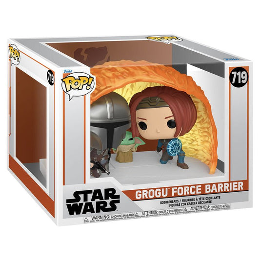 POP figure Moments Star Wars The Mandalorian Grogu Force Barrier - Nerdscape