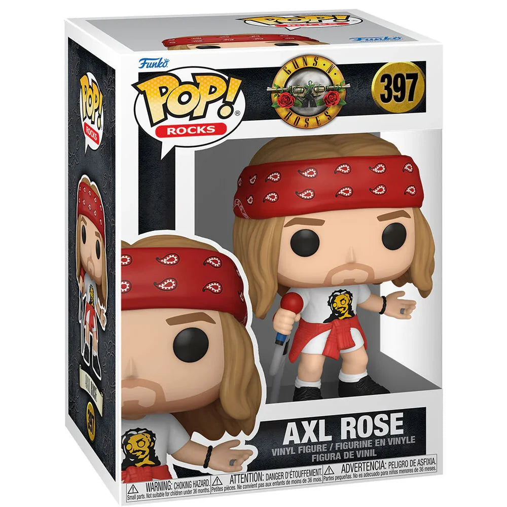 Funko Pop! Guns N Roses AXL Rose 5 + 1 Chase - Figura da Collezione Vinyl Nerdscape