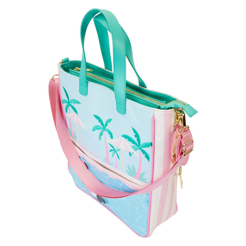 Loungefly Disney Minnie Vacation Style tote bag + coin purse Nerdscape