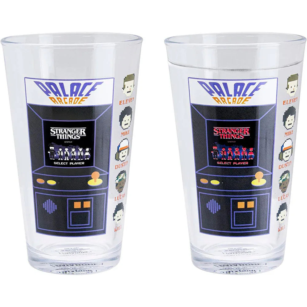 Stranger Thing Palace Arcade Machine glass 450ml Nerdscape