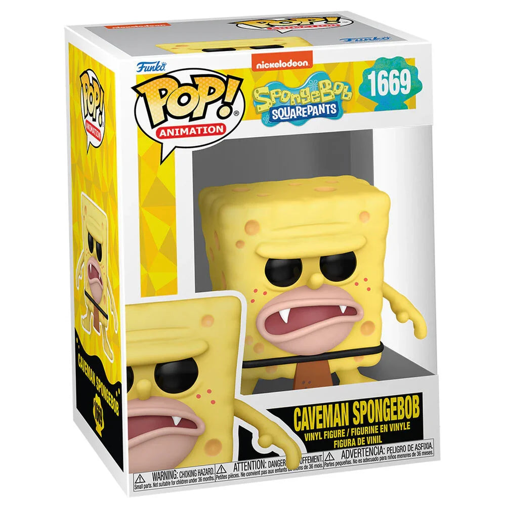 Funko Pop! SpongeBob Caveman - Figura da Collezione Vinyl Nerdscape