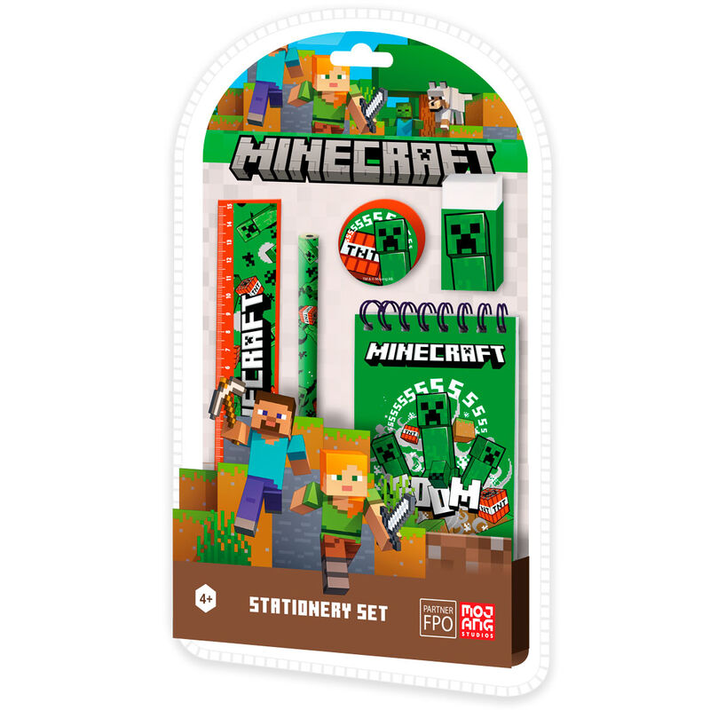 Minecraft stationery set 5pcs Nerdscape