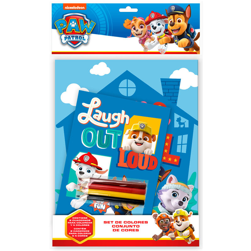 Paw Patrol coloring set + notebook Nerdscape