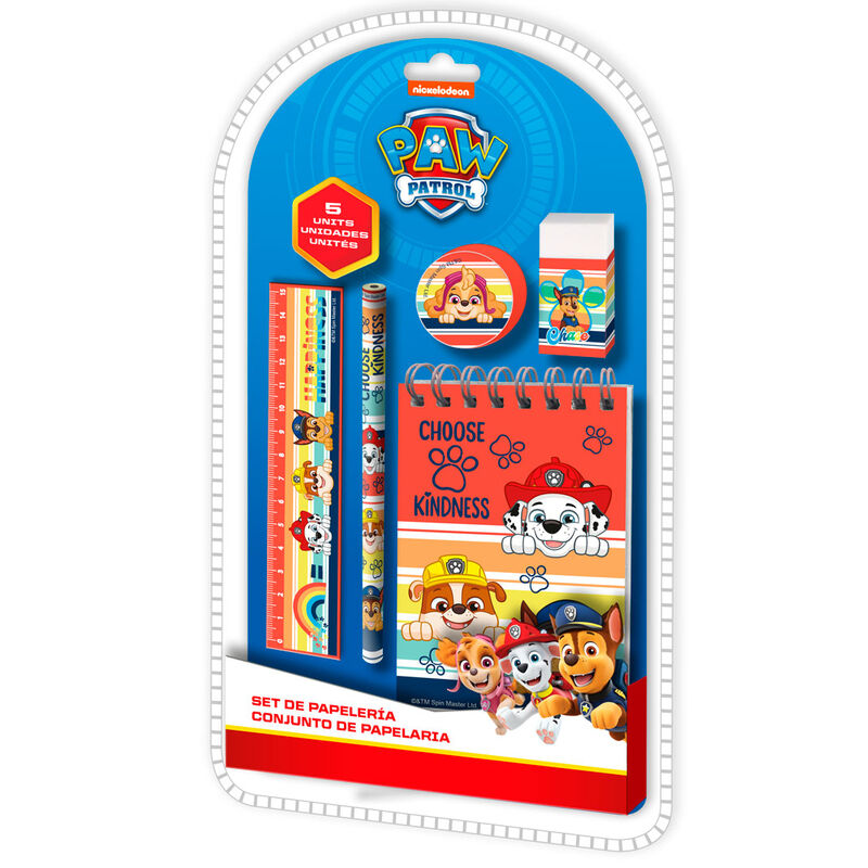 Paw Patrol stationery Set 5pcs Nerdscape
