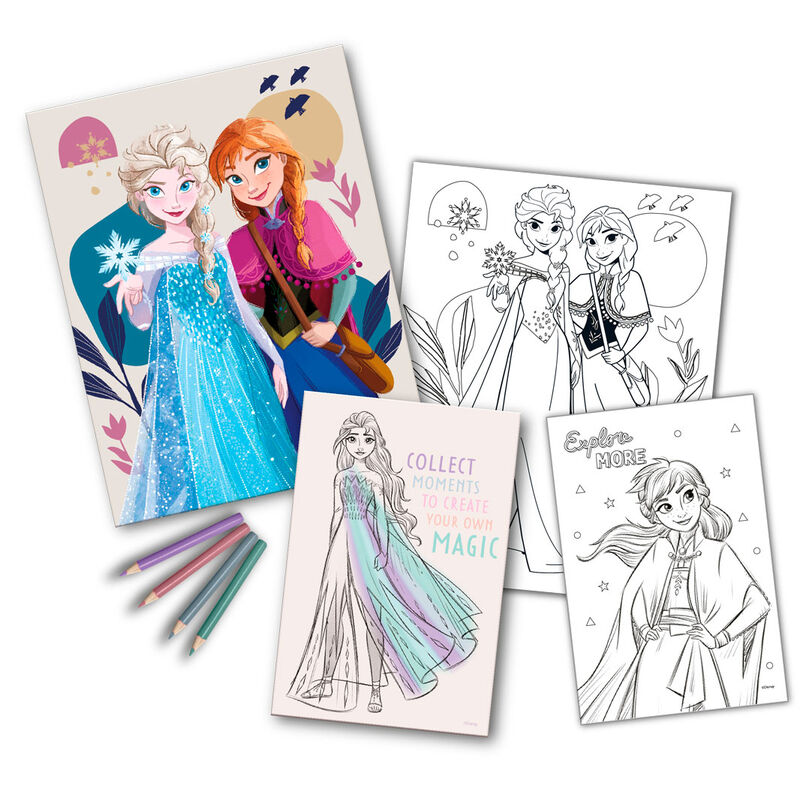 Disney Frozen coloring set + notebook Nerdscape