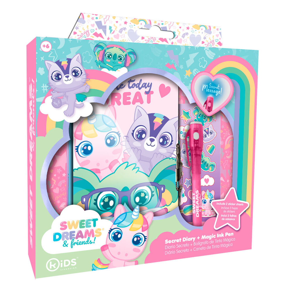 Sweet Dreams stationery set with diary Nerdscape