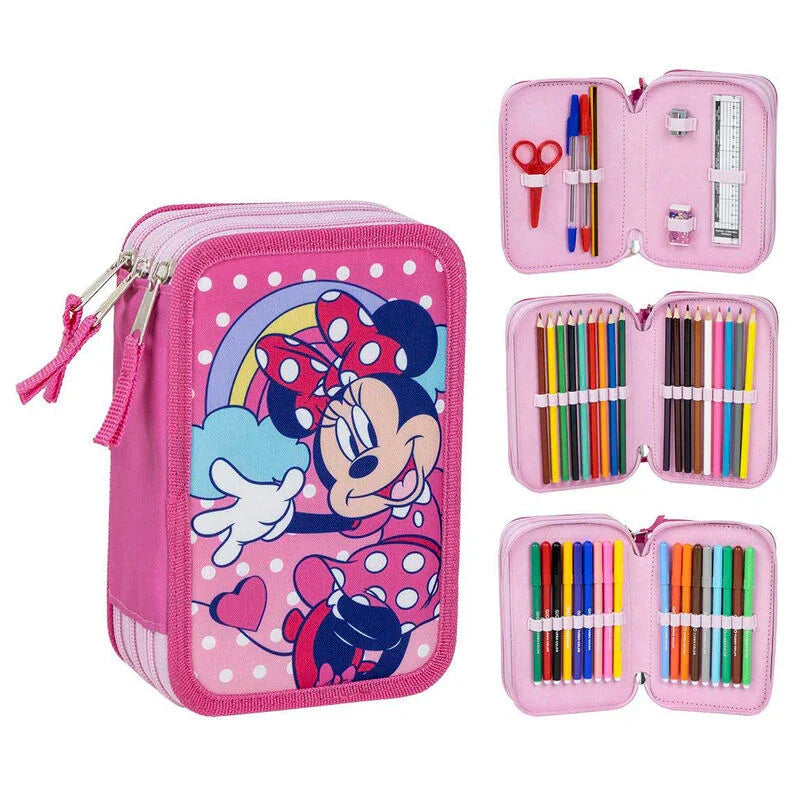 Disney Minnie triple pencil case Nerdscape