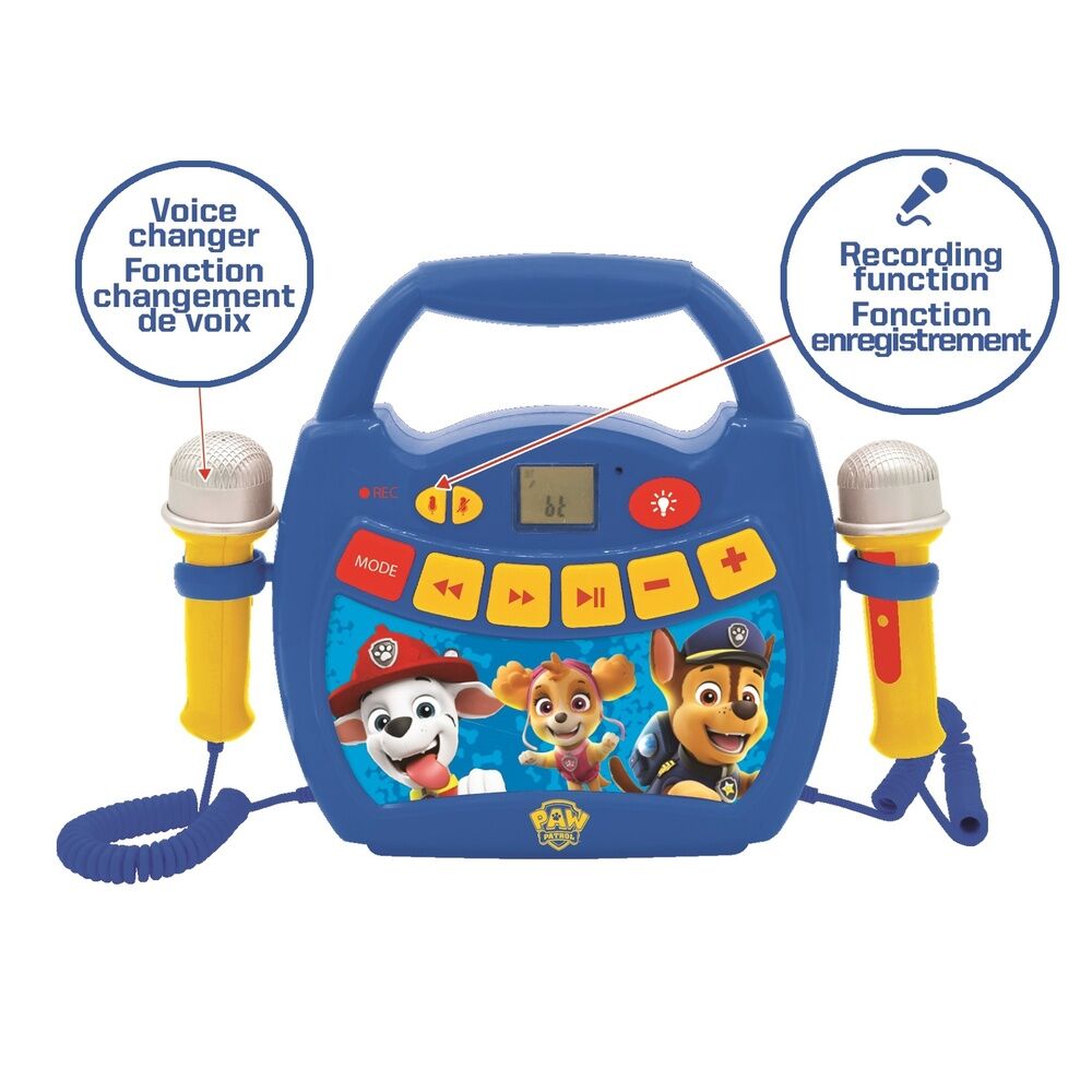 Paw Patrol portable karaoke music player Nerdscape