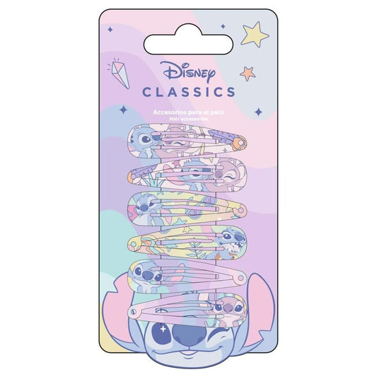 Disney Angel &amp; Stitch blister pack 6 hairpins