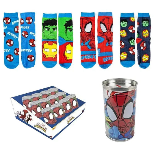 Marvel Spidey Money box 4 pairs of socks Nerdscape