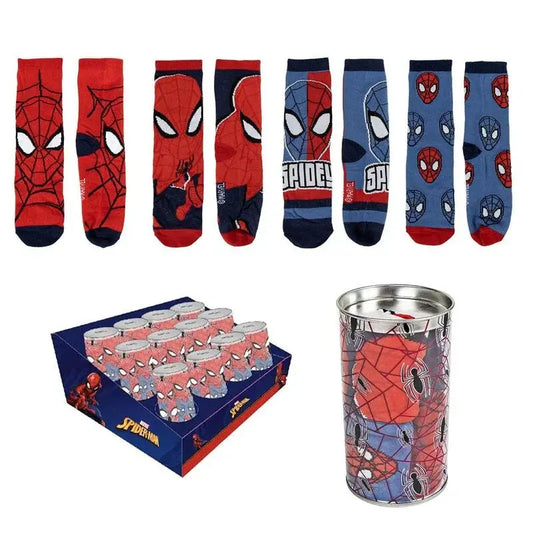 Marvel Spiderman Money box 4 pairs of socks Nerdscape