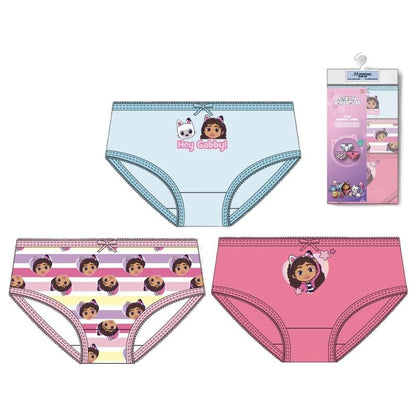 Gabbys Doll House pack 3 assorted knickers Nerdscape