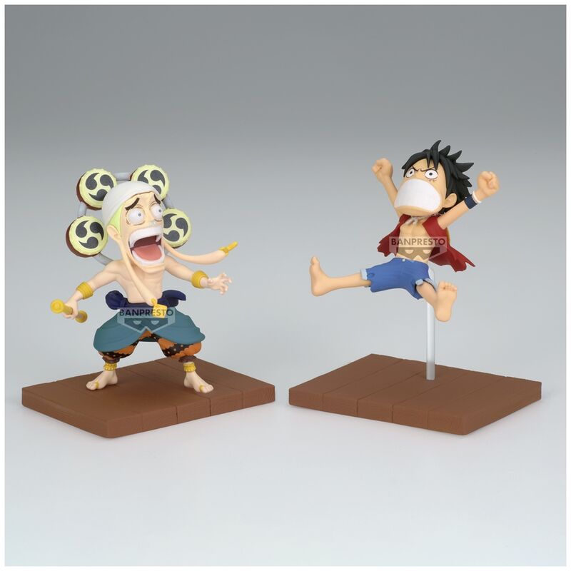 One Piece Monkey D Luffy & Enel World Collectable figure 7cm Nerdscape