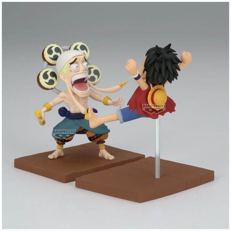One Piece Monkey D Luffy & Enel World Collectable figure 7cm Nerdscape