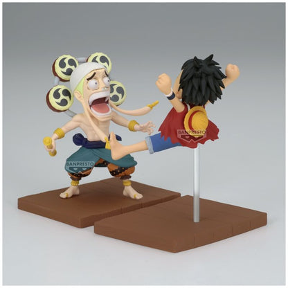 One Piece Monkey D Luffy & Enel World Collectable figure 7cm Nerdscape