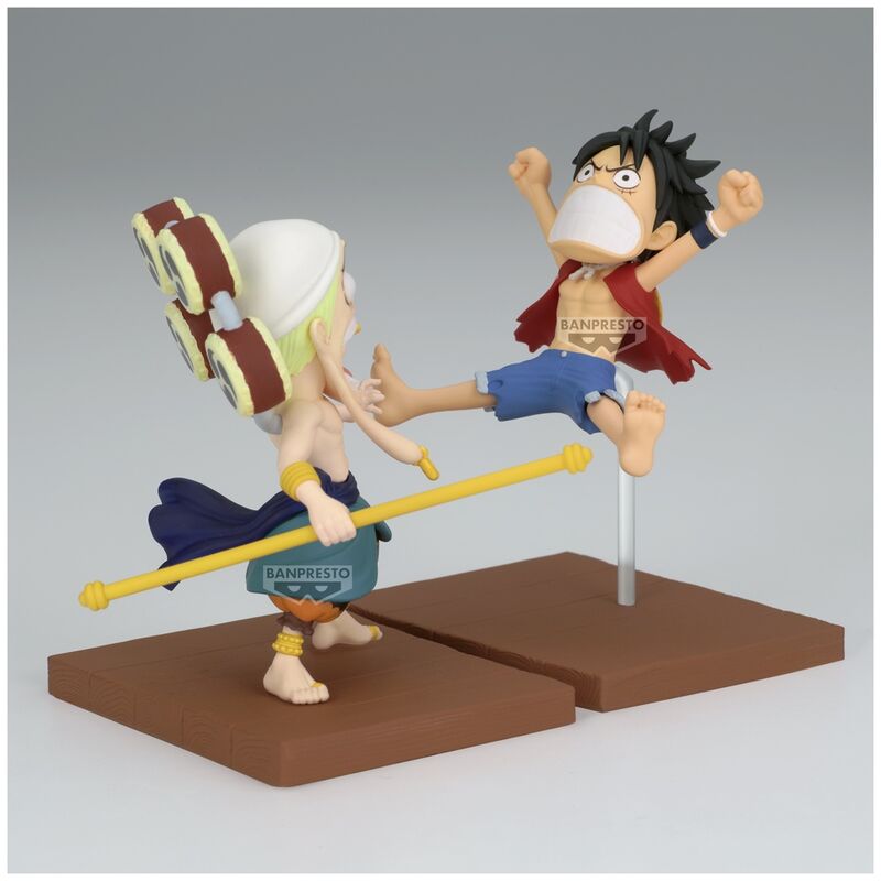 One Piece Monkey D Luffy & Enel World Collectable figure 7cm Nerdscape