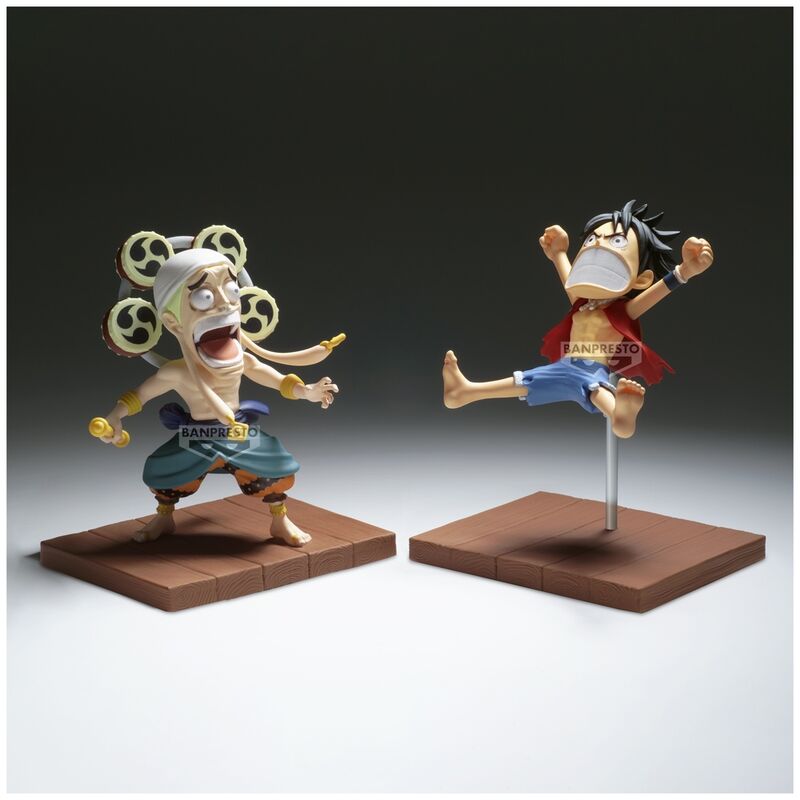One Piece Monkey D Luffy & Enel World Collectable figure 7cm Nerdscape