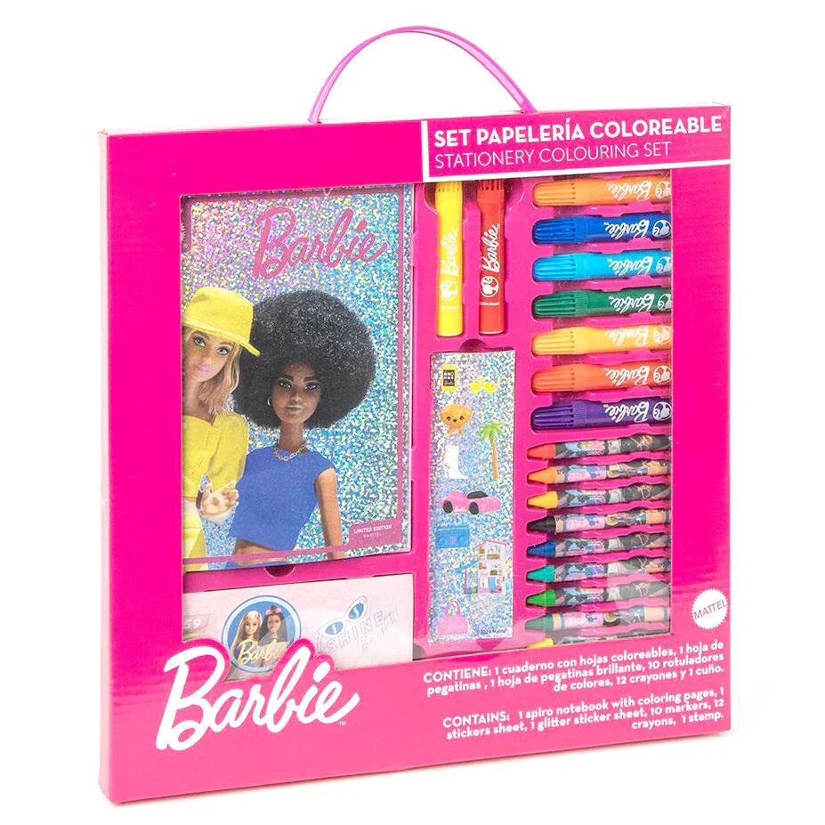 Barbie colouring stationery set Nerdscape