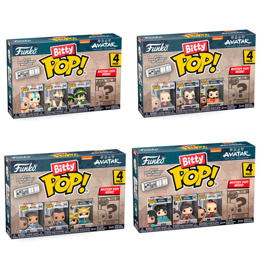 Blister assorti de 4 figurines Bitty POP Avatar, le dernier maître de l'air, Aang