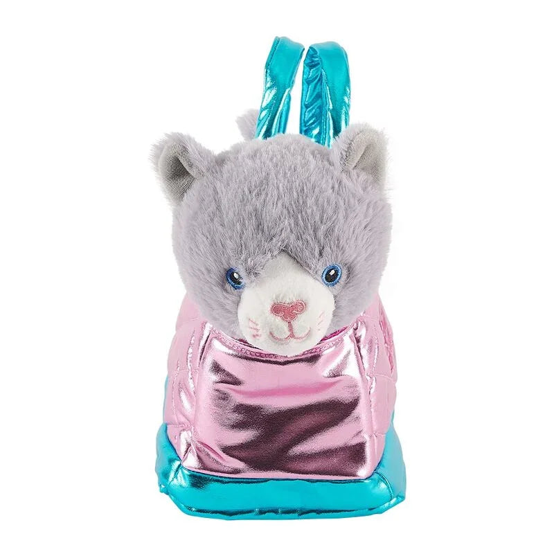 Hand bag + plush pink Coco gat 28cm Nerdscape