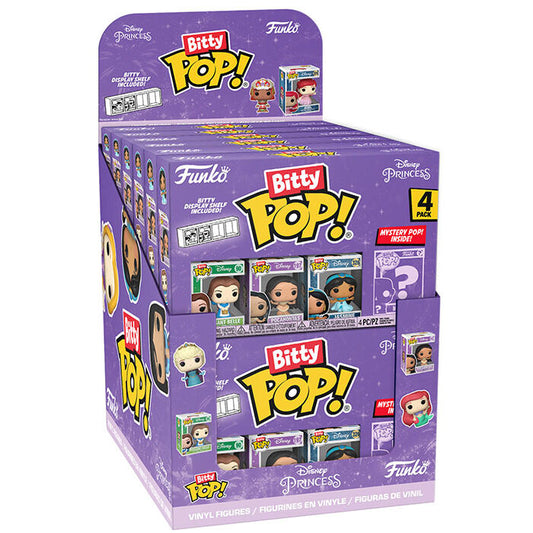 Assortiment de 4 figurines Bitty POP Disney Princess sous blister