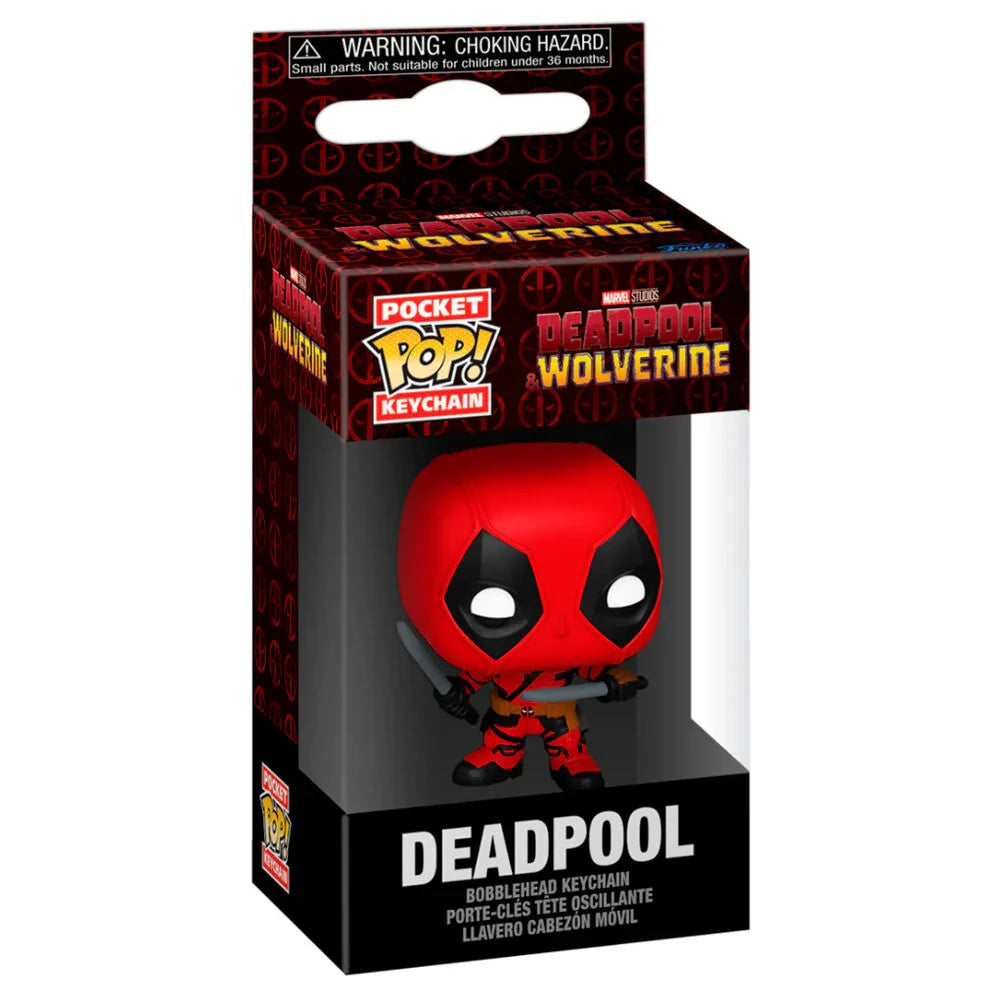 Pocket POP Keychain Marvel Deadpool & Wolverine Deadpool Nerdscape