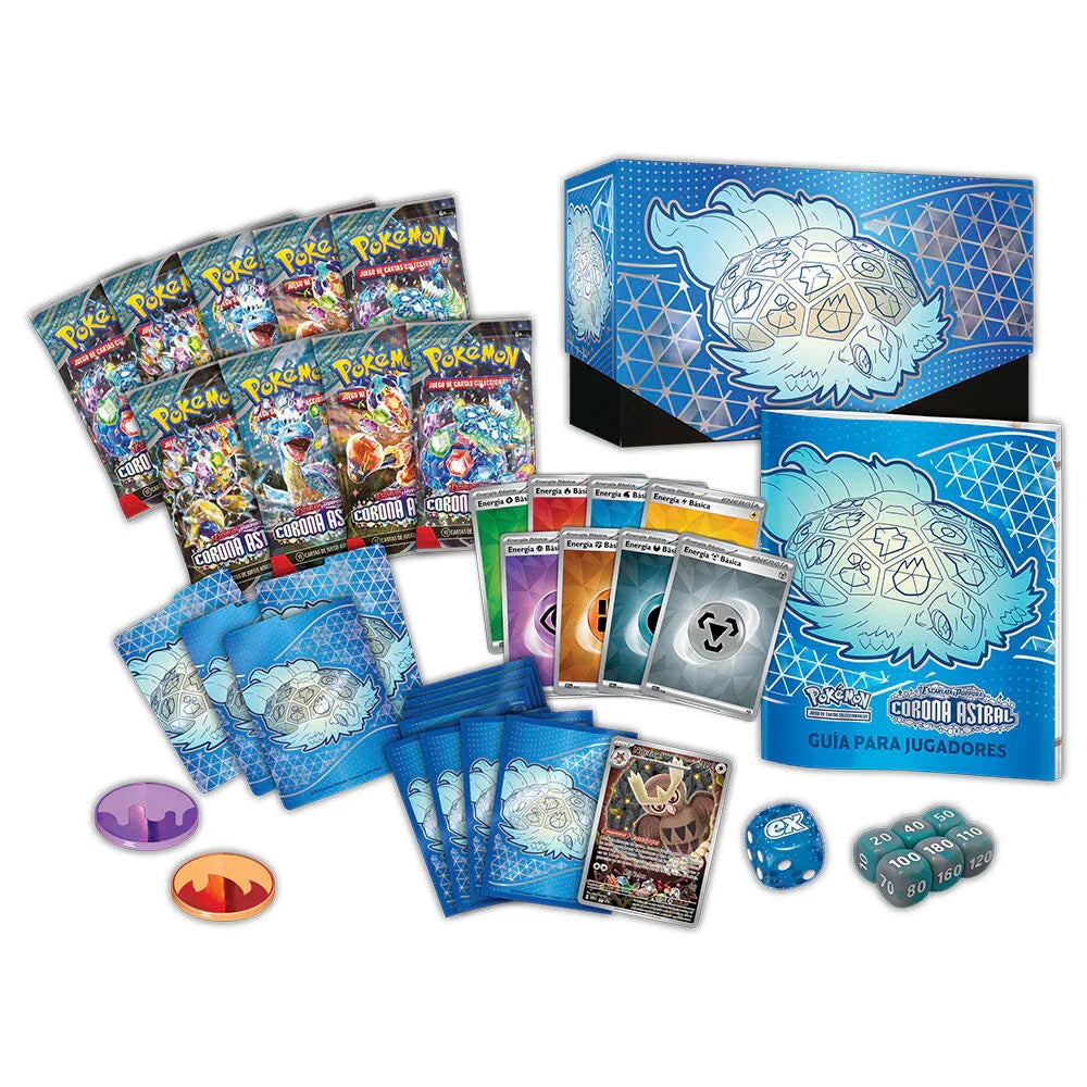 Spanish Pokemon Scarlet & Purple Astral Crown elite trainer case Nerdscape