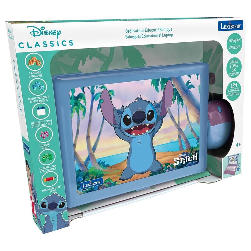 Disney Stitch Educational bilingual laptop Nerdscape