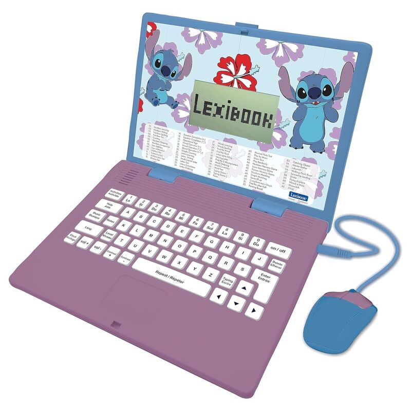 Disney Stitch Educational bilingual laptop Nerdscape