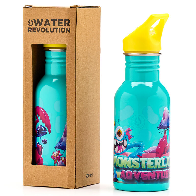Water Revolution Monsterland stainless steel bottle 500ml Nerdscape