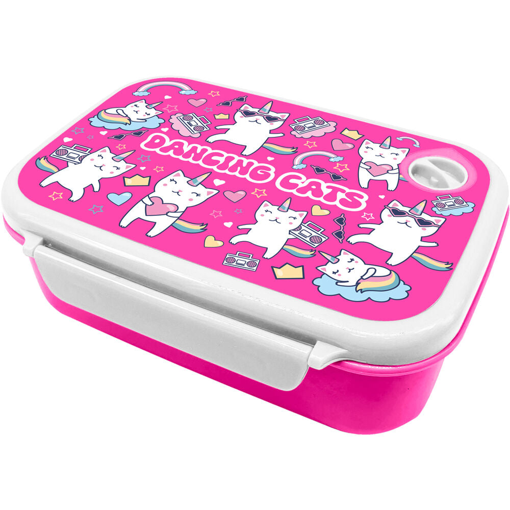 Water Revolution Dacing Cats lunch box 800ml Nerdscape