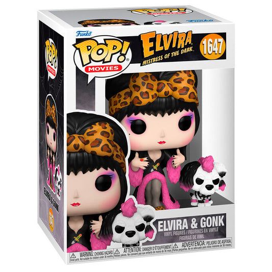 Funko Pop! Elvira Mistress of the Dark Elvira & Gonk - Figura da Collezione Vinyl