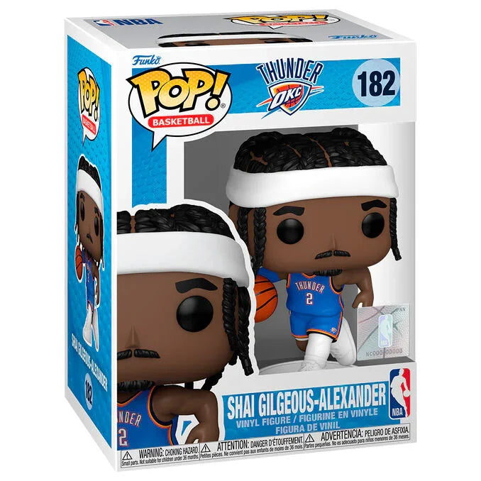 Funko Pop! NBA Thunder OKC Shai Gilgeous Alexander - Figura da Collezione Vinyl Nerdscape