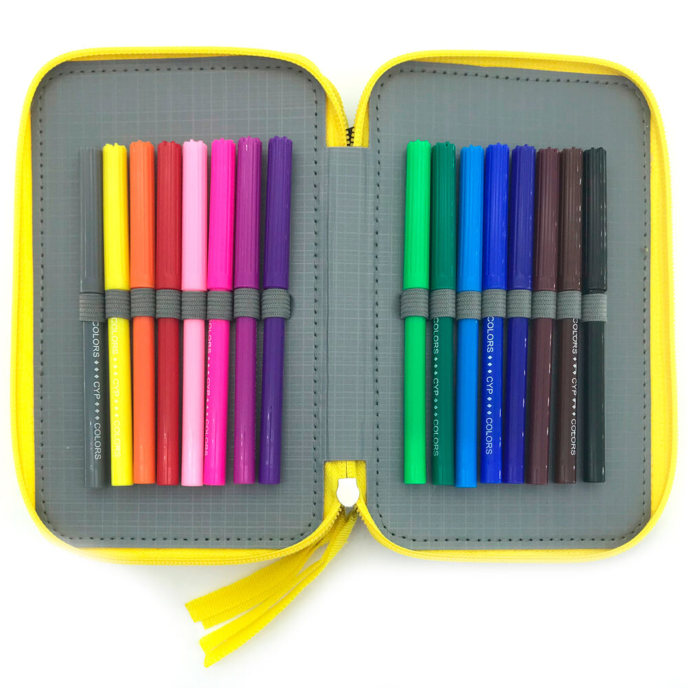 Bluey Leaves triple pencil case Nerdscape